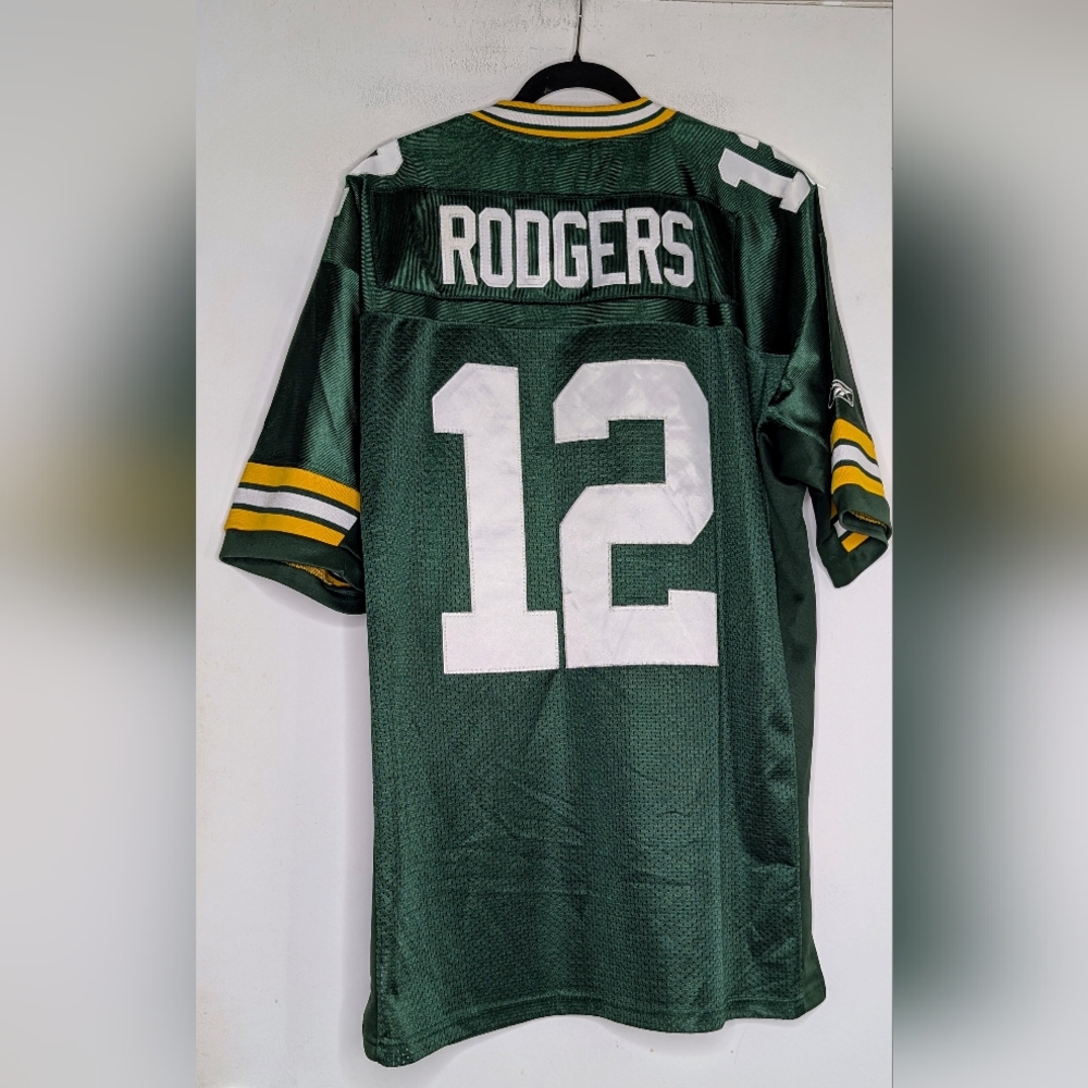 Reebok NFL Authentic Green Bay Packers Aaron Rodgers #12 Jersey